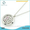 2015 Nuevo acero inoxidable Twist Oils difusor colgante perfume Locket colgante locket en blanco